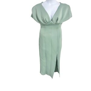 ASOS Scuba Midi Dress in Mint Green Size 8 - NWOT